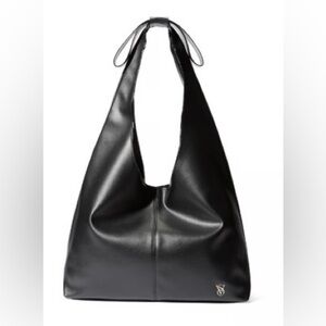 NWT Victoria’s Secret slouchy Bow Tote in black